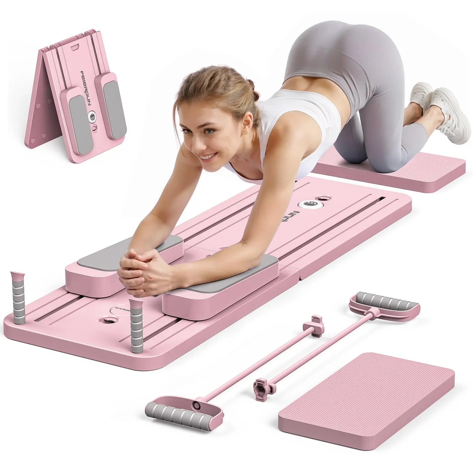 Pilates & Yoga Vida - Składana deska do pilatesu, wielofunkcyjny trenażer