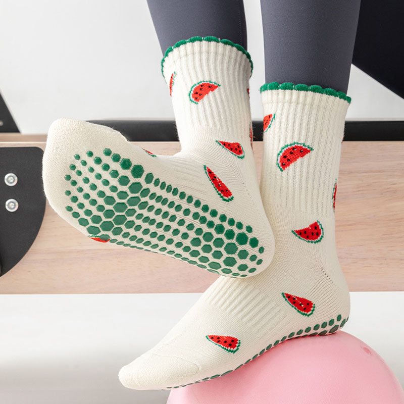 Skarpety do jogi damskie, bawe – Medias Para Pilates Y Yoga recenzja i cena